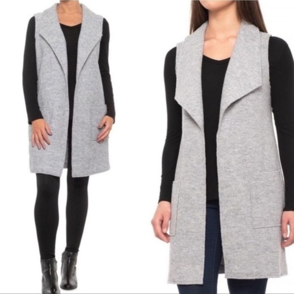 Tahari Sweaters - Tahari Gray Wool Cardigan 07